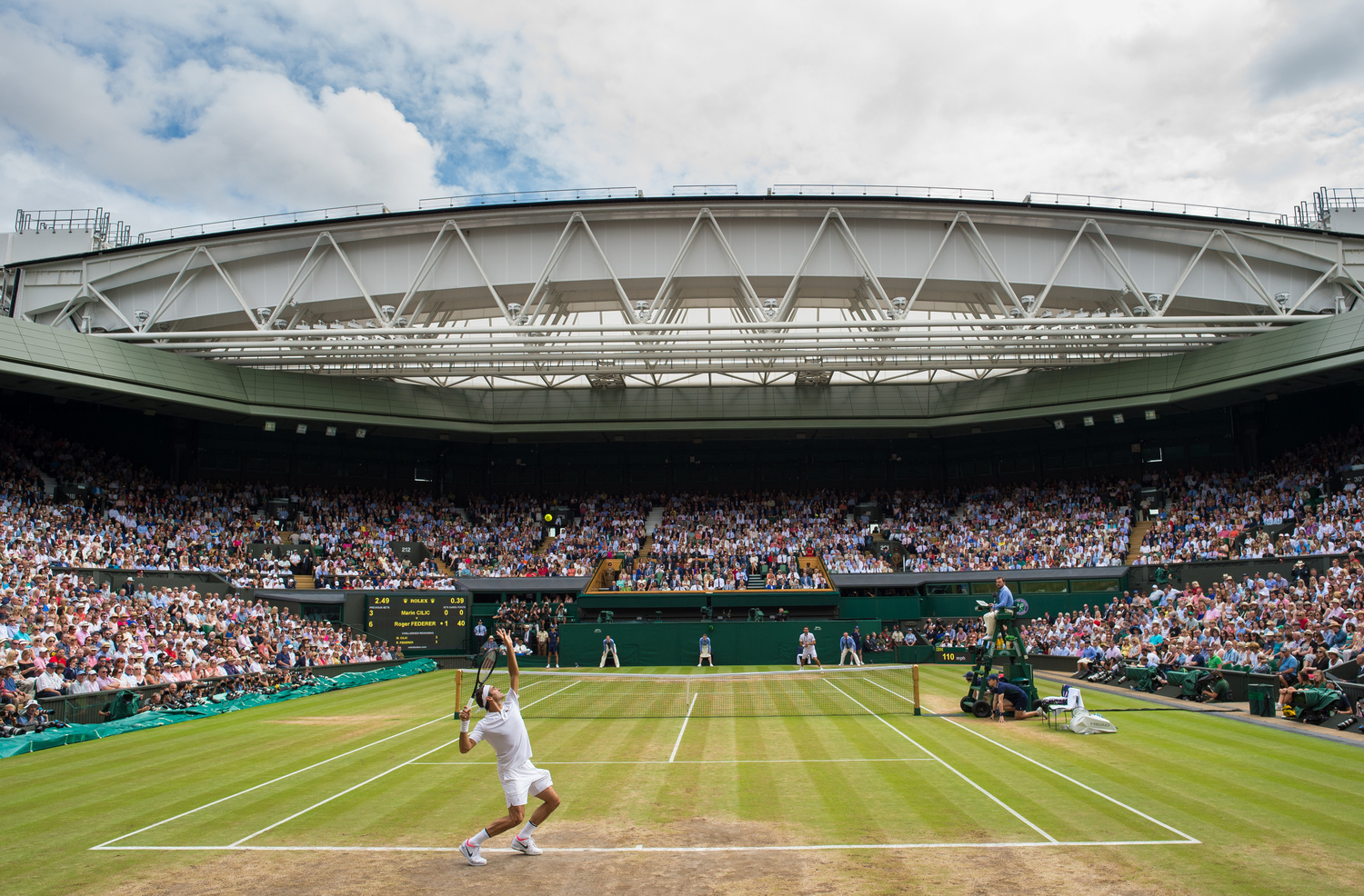Wimbledon Open Court / Roof Changing Tenor — and — at